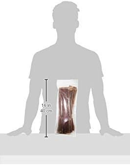 GigaBite Single Ingredient All Natural Free Range Bully Treats and Chews - Bully Sticks/Bladder Sticks/Beef Esophagus by Best Pet Supplies - Esophagus Strips (12 Inch), Pack of 10