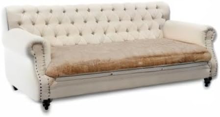 Dogs/Cats Bed Mats, Dog Pad Washable Removable Couch Cover with Anti-Slip Back, Plush Long Fur Mat, Perfect for Small, Medium and Large Dogs.(Light Brown-Bubble, 30"x70")