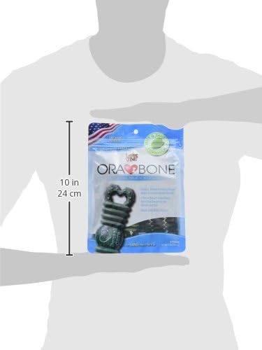 Loving Pets Ora-Bone™ Dental Chews for Dogs – USA Made Dog Dental Sticks with Parsley & Mint – Patented Shape to Reduce Plaque, Tartar, Massage Gums & Freshen Breath (Large Dogs 15 oz.)