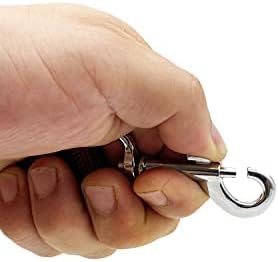 Strong Nylon Dog Leash - 1" x 2 FT to 7 FT Long, 1 Inch Wide for Medium and Large Dogs (Brown)