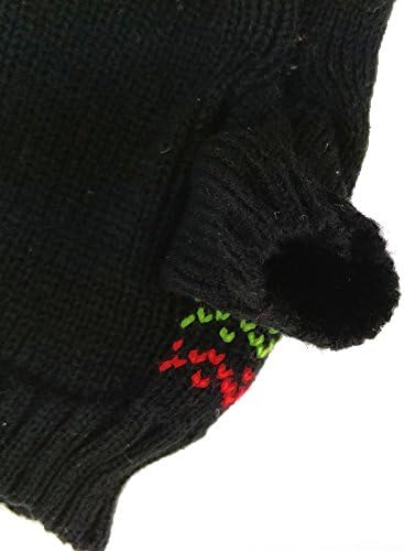 Mikayoo Dog Christmas Sweater - Cat Holiday Sweaters, Legless Design Keep Warm and Move Freely, Holiday Festive Sweater for Small Dogs or Cats (Black Deer M)