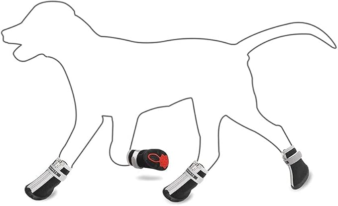 QUMY Dog Shoes for Small Dogs, Puppy Dog Boots & Paw Protector for Winter Snow Day, Summer Hot Pavement, Waterproof in Rain Weather, Outdoor Hiking, Indoor Hardfloor with Skid-Resistant Sole Black 4