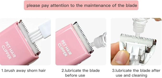 6 Pack Ceramic Blades Replacement for Dog Grooming Clippers, Detachable Pet Clipper Blades for Dogs,Cats Hair Trimming