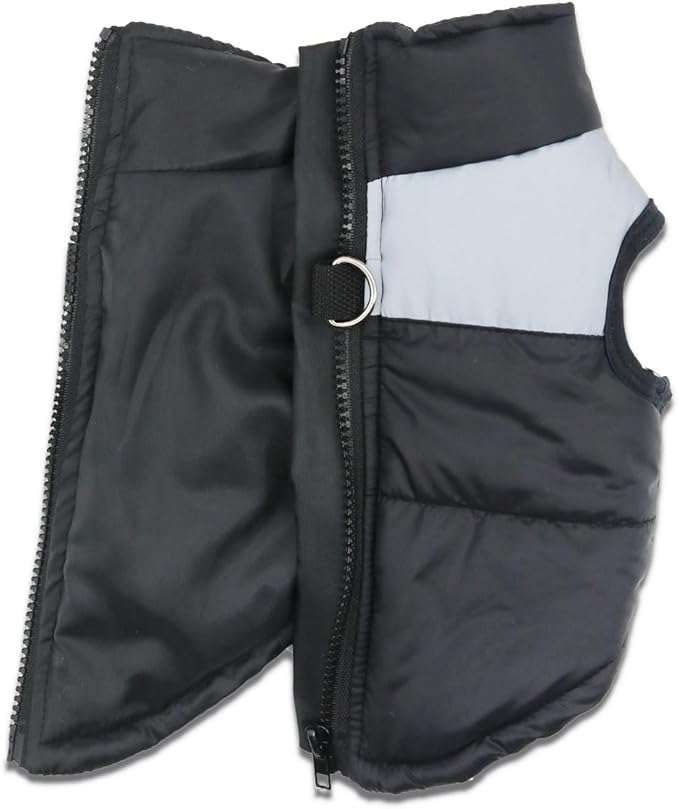 Small Dog Coats Warm Winter Jackets for Small Medium Dogs Puppy Cold Weather Coat Pet Clothes, Grey, Medium