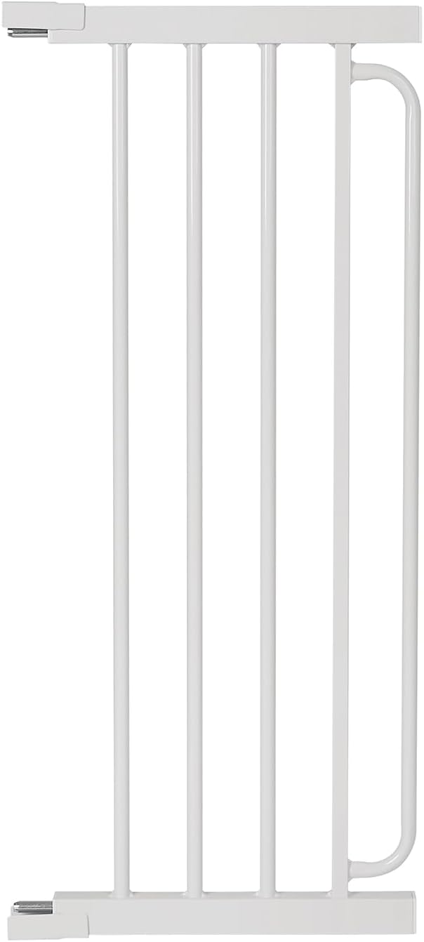 Extra Wide Baby Gate Extension 11.82 Inch Pressure Mounted, Auto Close Child Baby Gates for Doorways No Drill, Walk Through Dog Gate Indoor for The House, White