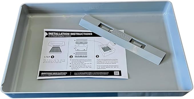 Forever Litter Tray, Petsafe Scoopfree Compatible Reusable Cat Litter Tray, Made in USA. Durable 100% Recycled ABS Won’t Stain, Scratch or Hold Odors. Easier Clean Design with Improved Clip-on Flap