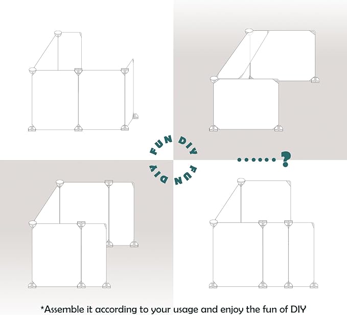 MEEXPAWS Cat Litter Box Enclosure Splash Guard Small 20.5L × 14W x 18H inch, Light Weight Plastic Sheets with Cat Litter Mat Easy Clean (White)