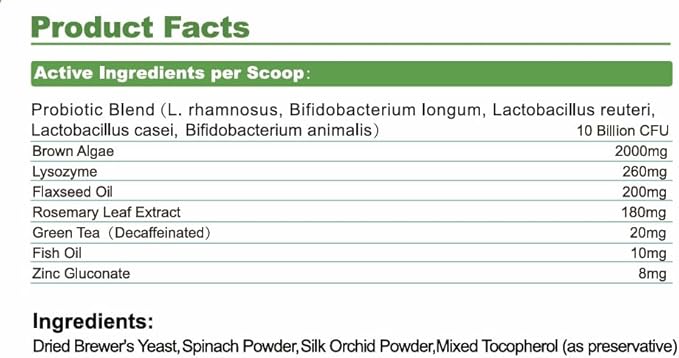 Dog Teeth Cleaning Powder, Dog Dental Powder for Teeth Cleaning and Dog Breath Fresh for Dogs with Probiotic & Tartar Remover, Plaque Off Dog Tooth Cleaning (80g)
