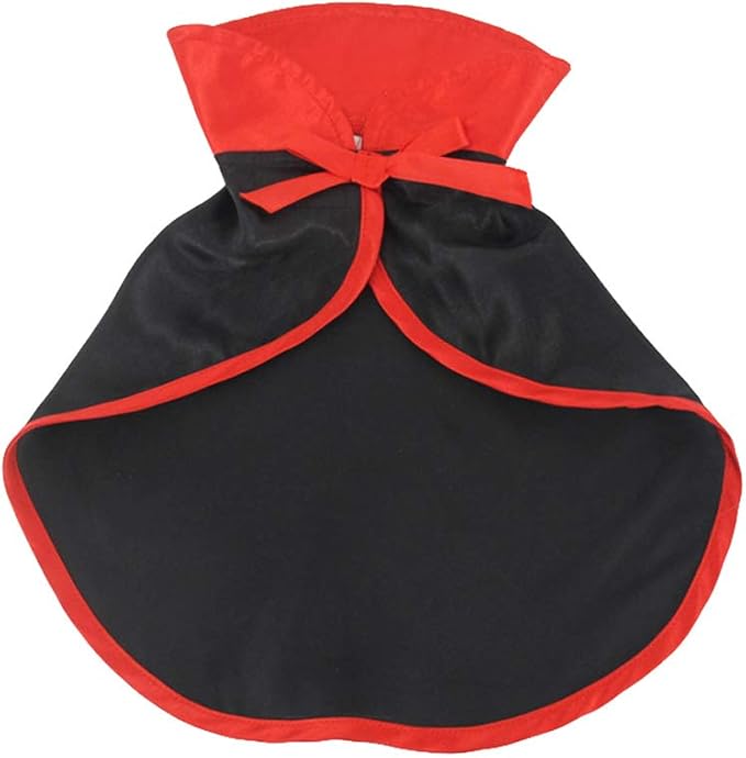 Pet Halloween Cloak Cosplay Vampire Cloak for Cats and Small Dogs, Pet Halloween Costume Clothes Suit