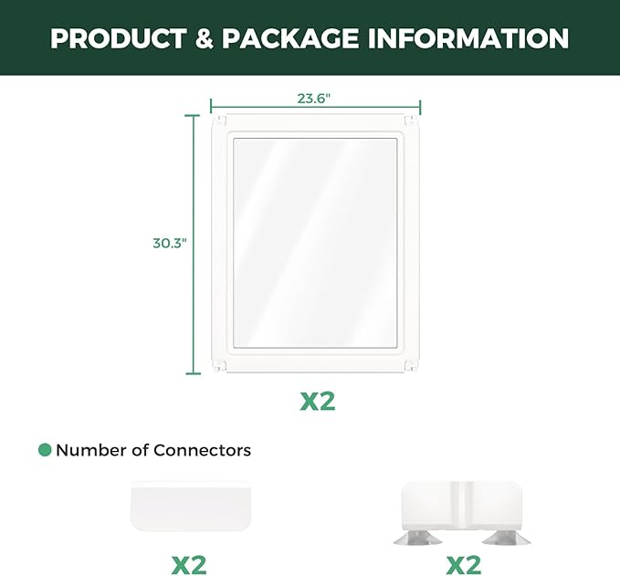 FXW AuraSpace Acrylic Indoor Dog Playpen for Small and Medium Dogs, 30 inch, 2 Panels, White