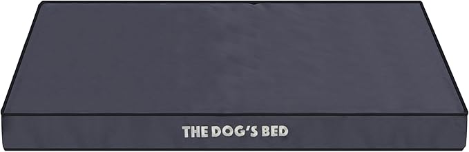 The Dog’s Bed Orthopedic Dog Bed, Large Grey with Black Trim, Waterproof, Supportive Dog Bed with Washable Replaceable Covers