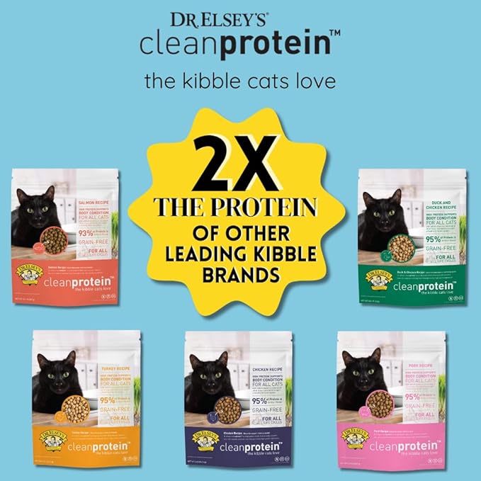 Dr. Elsey's cleanprotein Pork Cat Kibble 6.6 lb. Bag