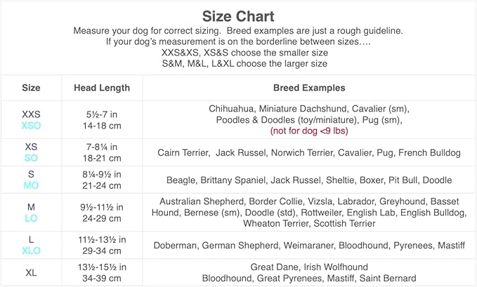 Out Fox Field Guard Size XS - Vet-Recommended Dog Safety Mask for Foxtails, Grass Seeds, Bugs and Debris | Breathable, Lightweight, Patented Design | Multiple Sizes