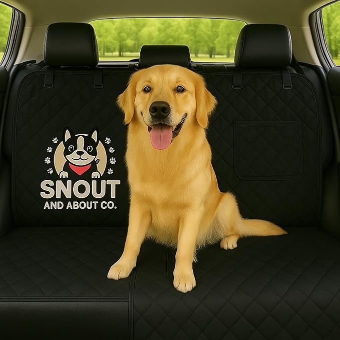 Snout & About Co. Deluxe Dog Car Seat - Secure and Cozy Travel Seat for Pets with Reinforced Safety Features