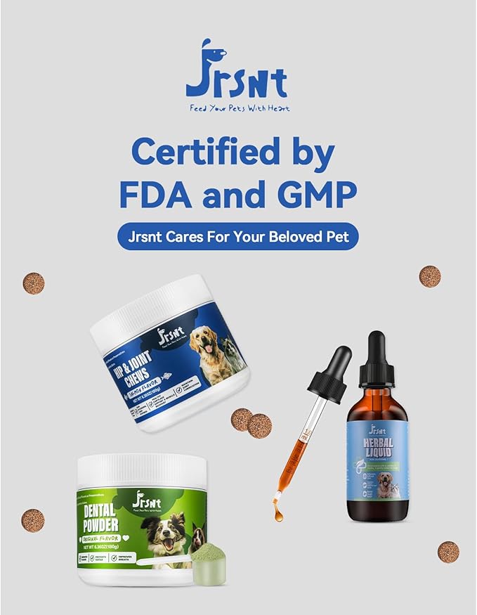 Dog Teeth Cleaning Powder, Dog Denatl Powder,Dog Breath Freshener, Plaque Off Pet Tooth Cleaning for Dogs and Cats,Herbal Blend+5 Probiotics, Bad-Breath Oral Care, All Breeds-180g