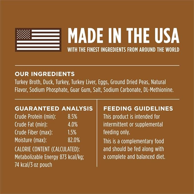 Instinct Healthy Cravings Natural Wet Cat Food Topper, Grain Free Recipe - Real Duck, 3 oz. Pouches (Pack of 24)