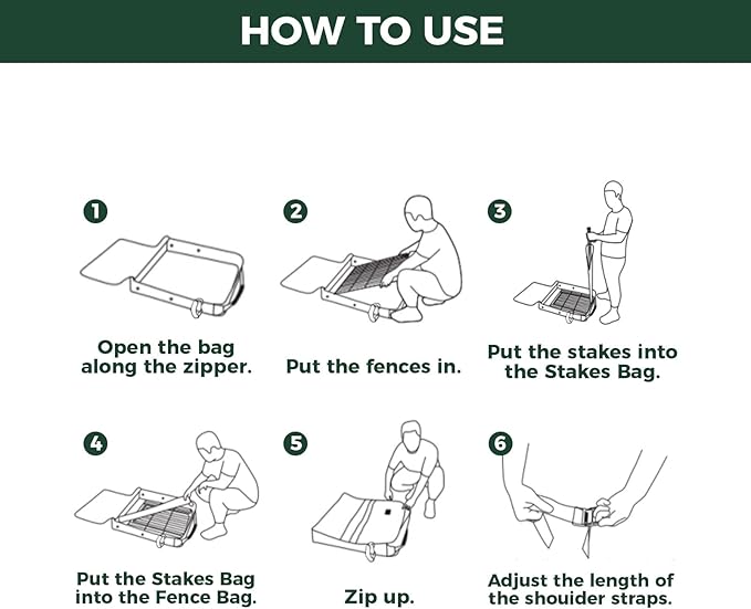 FXW Specialized Dog Playpen Storage Bag (Not Suitable for Other Brands), Designed for RV Trips, Fits 40" H 8 Panels and 9 Stakes│Patented