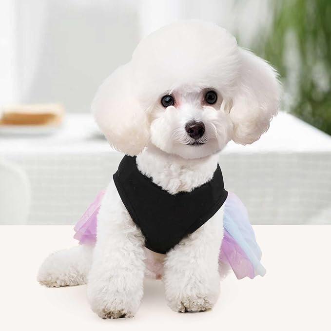 Dog Clothes for Small Dogs Girl, Spring Pet Dress Puppy Princess Tutu Cute Puppy Tulle Dresses Pet Clothes Cat Apparel Chihuahua Yorkshire Outfits (Daisy, M)