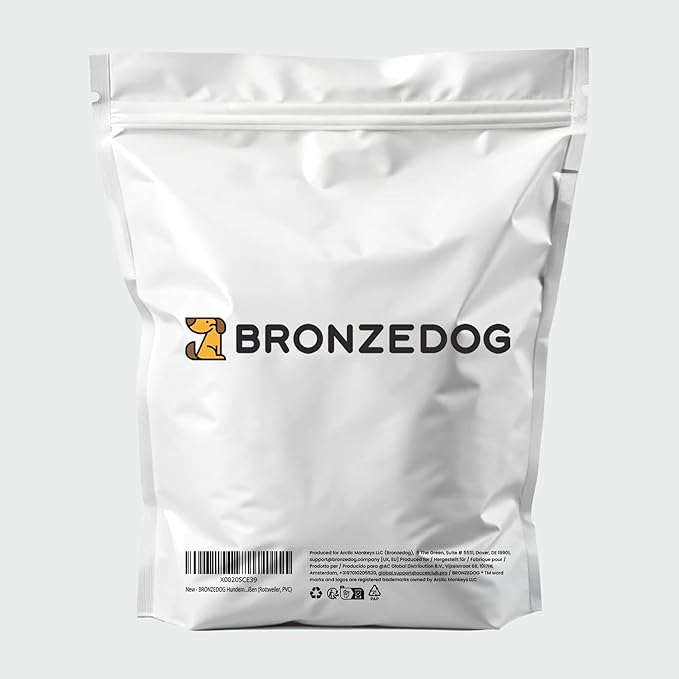 BRONZEDOG Dog Muzzle Adjustable Durable Metal Wire Basket for Large and Extra Large Dogs with Leather Straps Breathable, Drinkable, Adjustable, Training, Prevents Biting (PVC, Rottweiler)