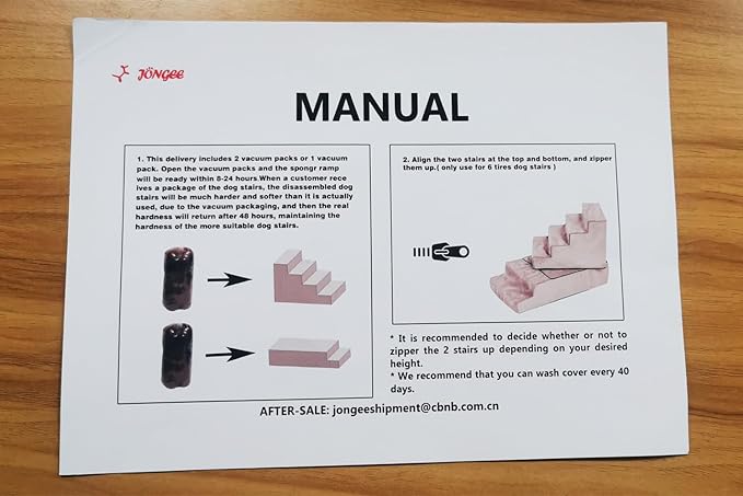 Dog Stairs for Medium Dogs, 20" W, 20" H, 4 Tiers Pet Steps with High-Density Foam and Removable Cover to Get on High Beds Couch,20×30×20inches, Beige