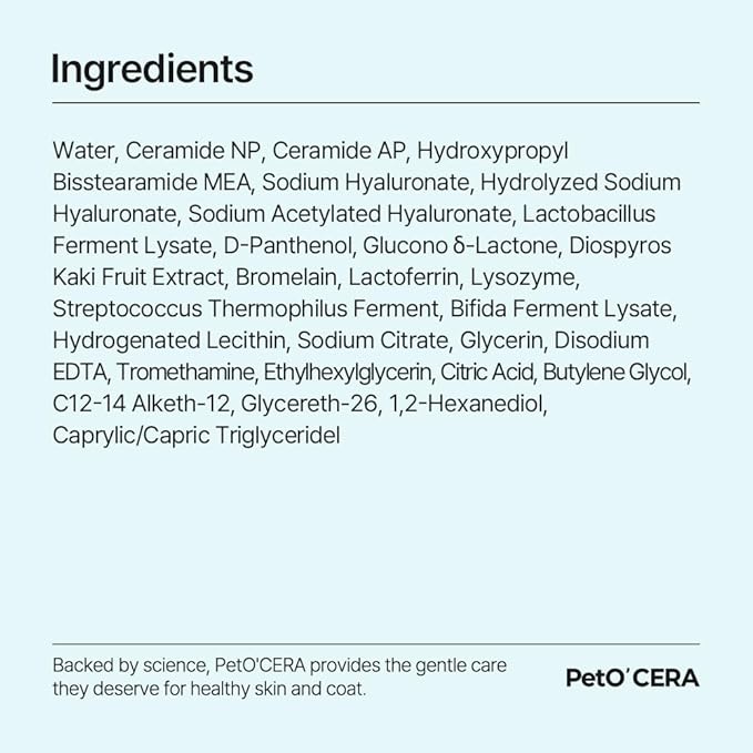 PetO’CERA EEF Ear Cleaner for Dogs & Cats, Vet Approved, Otic Enzymatic Infection Treatment, Gently Removes Debris, Odor, Soothes Itching, Hypoallergenic, Alcohol-Free, No Sting 4 fl oz