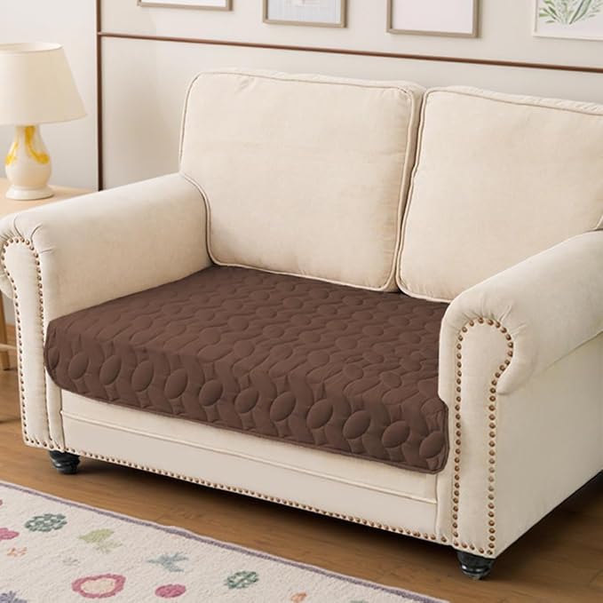 Ameritex Waterproof Pet Bed Cover Anti-Slip Dog Bed Blanket for Sofa and Furniture Waterproof New Pattern Design (Chocolate, 30x53 Inch (Pack of 1))