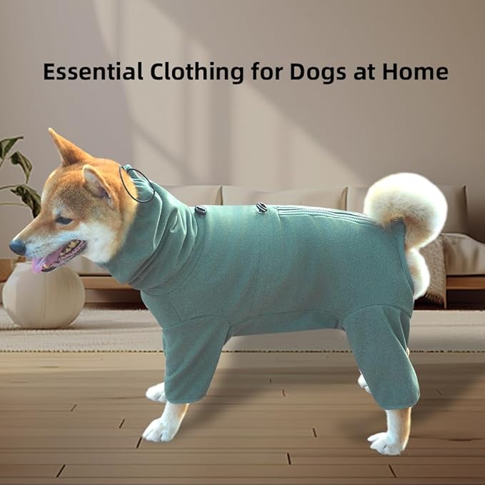 Dog Pajamas for Large Dogs,Extra Large Stretch, Suitable for Adult, Medium-Sized Dogs, Large Pet Jumpsuit Four-Legged Dog Clothes, Pet Clothing. (Green Color, 3XL)