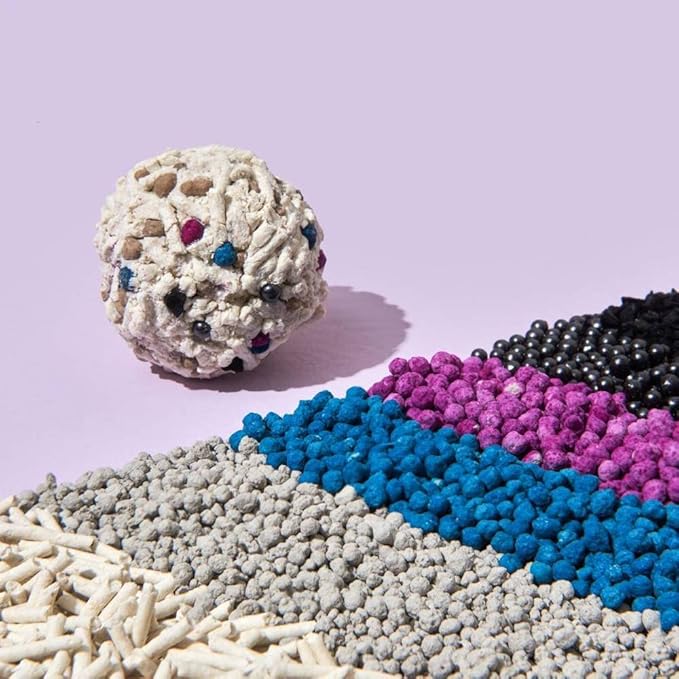 Michu Tofu Cat Litter Natural Clumping Tofu Cat Litter 5.5lb/88oz 5 Scents (Watermelon + Mixed, 2 Pack)