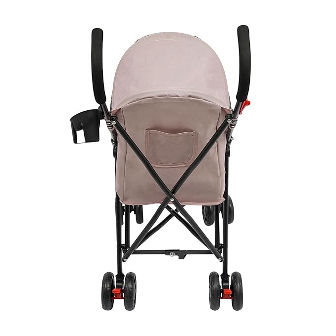 Pet Stroller, Foldable Pet Stroller with Weather Cover, Dog Cat Strolling Cart with 360° Wheels & Brakes for Small and Medium-Sized Dogs or Cats (Pink)