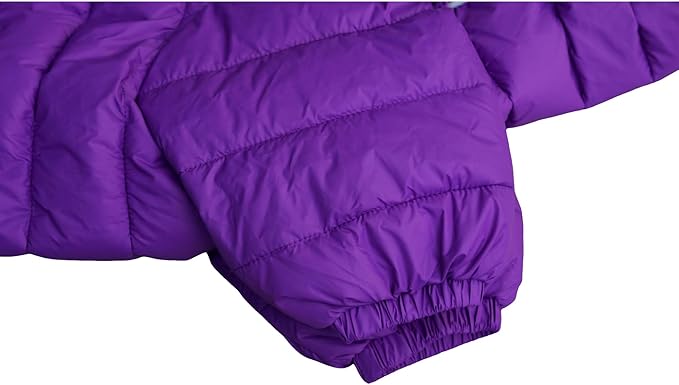 Purple Dog Jacket, Windproof & Waterproof, Reflective, Adjustable, Zippered, Snow Jacket for Small to Large Dogs