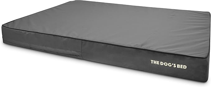 The Dog’s Bed Orthopedic Memory Foam Dog Bed, XXXL Grey & Black, Waterproof, Supportive Dog Bed with Replaceable Covers