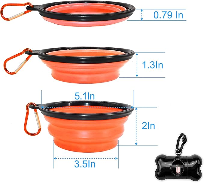 BARKBAY Dog Leashes for Large Dogs Heavy Duty Dog Leash 4/5/6 FT with Comfortable Padded Handle and Highly Reflective Threads for Medium Large Dogs Walking Training Running (5FT-1/2'',Orange)