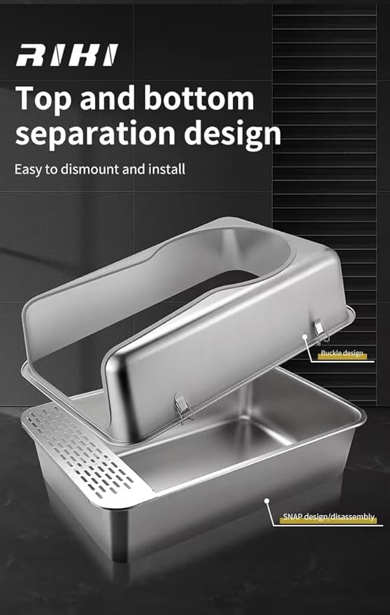 Stainless Steel Cat Litter Box