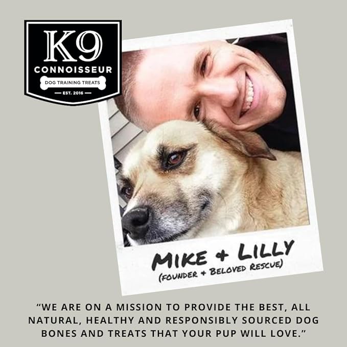 K9 Connoisseur Single Ingredient Dog Bones Made in USA for Large Breed Aggressive Chewers All Natural Long Lasting Meaty Mammoth Marrow Filled Knuckle Bone 3 Pack