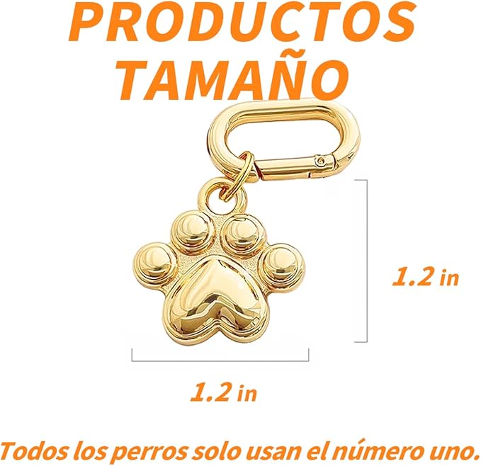 Dogs ID Tags Personalized Double Sided Deep Engraved Cat & Dog Collar Charm Paw Balloon Shape Brass