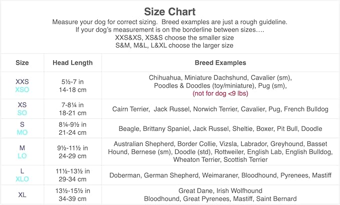 Out Fox Field Guard Size XL - Vet-Recommended Dog Safety Mask for Foxtails, Grass Seeds, Bugs and Debris | Breathable, Lightweight, Patented Design | Multiple Sizes