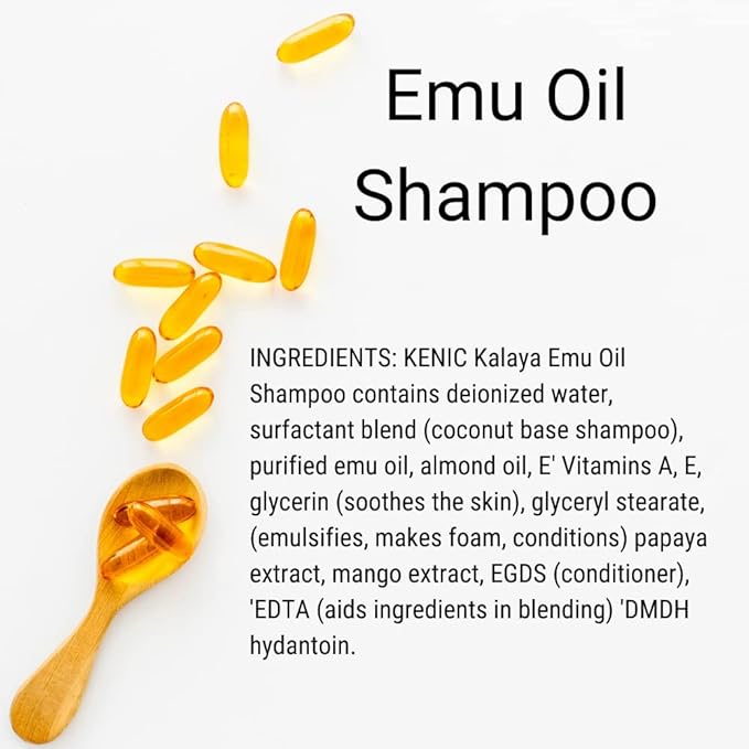 Kenic Emu Oil Anti Itch Dog & Cat Shampoo – Moisturizing 2-in-1 for Itchy Skin, Allergies & Irritation – Natural Relief for Dogs & Cats – 17oz, Made in USA