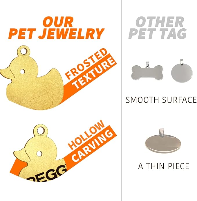 Dogs ID Tags Personalized Double Sided Deep Engraved Cat & Dog Collar Charm Leaves Shape Brass Small