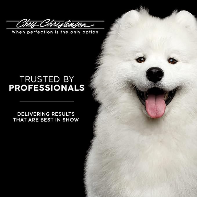 Chris Christensen Karben I Slicker Brush for Dogs, Groom Like a Professional, Ideal For All Coat Types, Remove Shedding Coat, Tangles and Dead Undercoat, 17 mm Stainless Steel Pins, Extra Small