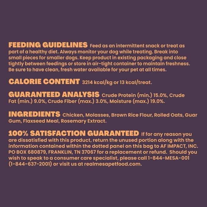 Soft & Chewy Chicken Recipe Dog Treats - Tasty Training Snacks for Small, Medium, and Large Dogs, Protein-Packed, Easy-to-Chew Treats for All Breeds, Pet Treats, (4.5oz)