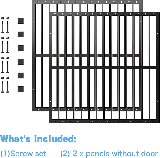 Dog Playpen - 32" Height Dog Pen, Heavy Duty Puppy Pen with Door, Safe & Sturdy, Easy Assemble for Indoor/Outdoor Pet Playpen