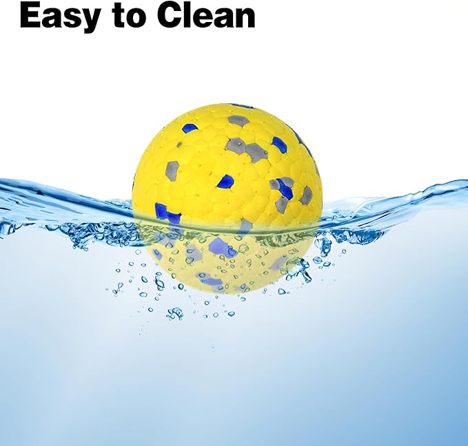 Dog Balls for Aggressive Chewers, Floating Toy for Water Fetch, Bouncy Indestructible Teething Chew and Tennis Balls for Small Medium Large Dogs - 2 Pack