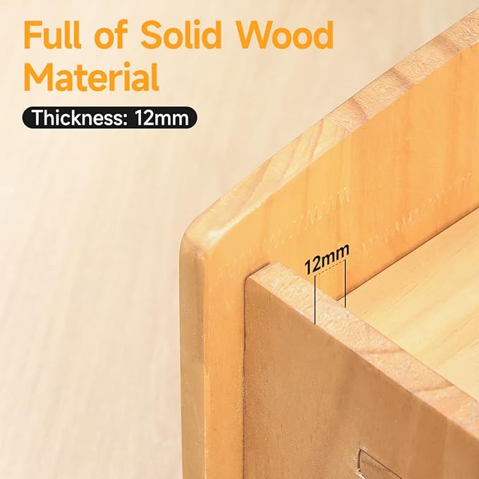 Wooden Cat Bed-Wooden Indoor Pet Bed for Cats, Dogs, Rabbits, Kittens and Small Animals Without Mattress,Easy Assembly