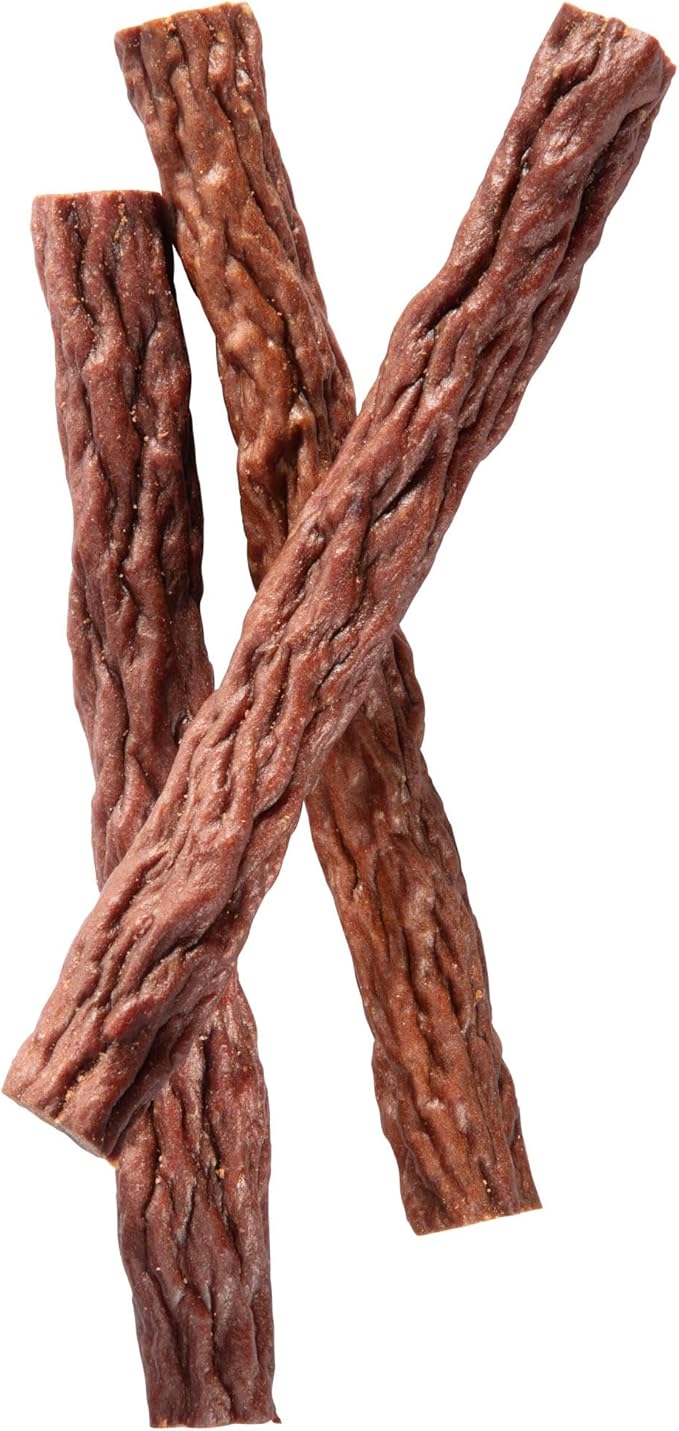 Happy Howie's Woof Stix - Natural Healthy Dog Treats, Flavorful Slow Cooked Beef Stick, Natural Ingredients, Chewy, Soft Dog Treats, Hormone Free - Beef, (Pack of 1)