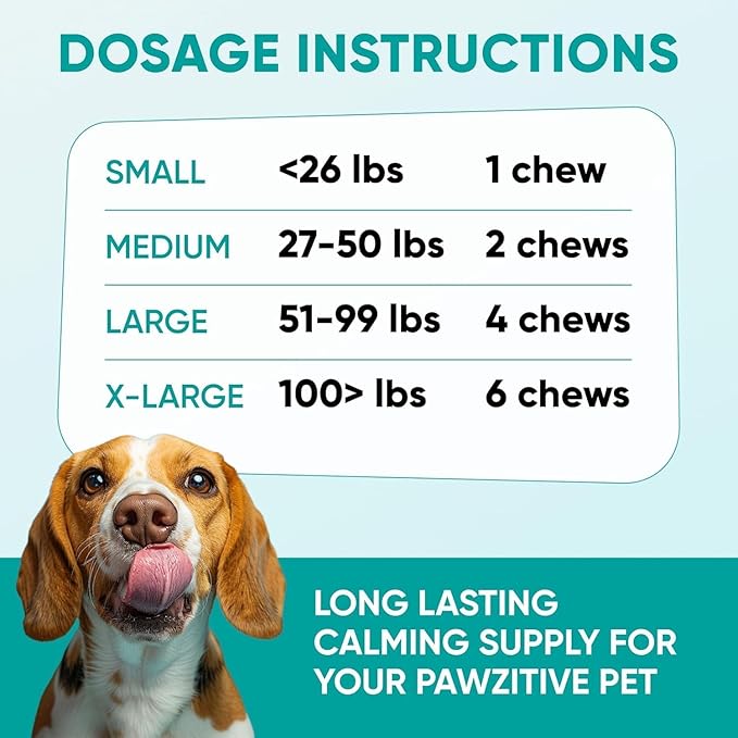 Dog Calming Chews for Anxiety Relief - Hemp Calming Chews for Dogs - 120 Soft Treats - Stress, Separation - USA Product - Melatonin, Passion Flower, Chamomile