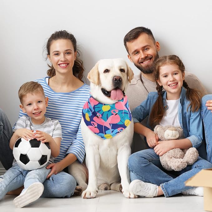 Chunful 100 Pieces Dog Bandanas Bulk Summer Pet Bandanas Pack Triangle Scarf Bib Kerchief Set for Small Large Dog Costume Accessories Decoration(25.6 x 17.7 x 17.7,Fruit)