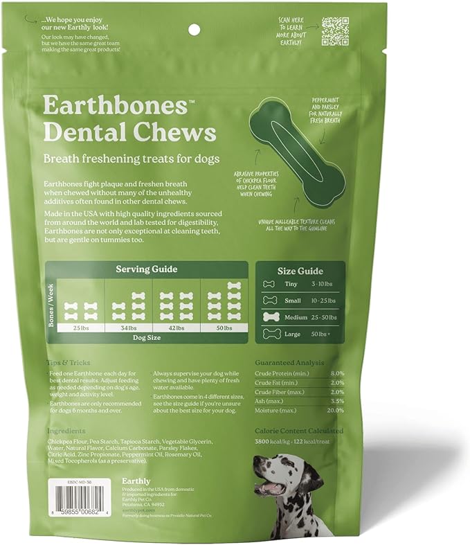 Earthbones Dental for Medium Dogs, 90ct (3pk)