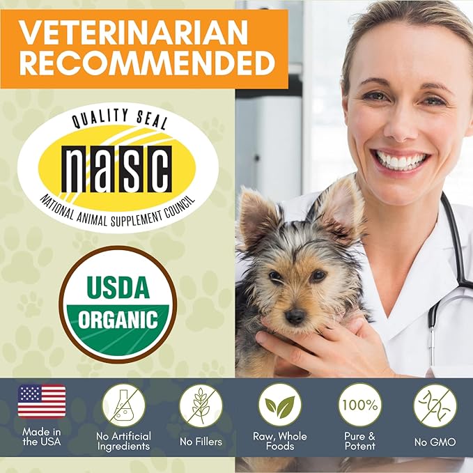 Wholistic Pet Organics Pet Shampoo Concentrate: Heavenly Herbal Organic Dog Shampoo and Conditioner - All Natural Puppy and Cat Shampoo for Dry, Itchy Skin, Allergies, Dandruff - Flea Shampoo - 16 Oz