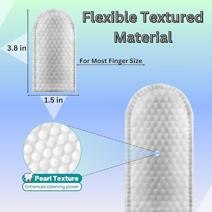 Pet Dental Finger Wipes for Dogs & Cats โ Dog Tooth Wipes & Toothbrush Alternative โ Easy Teeth Cleaning to Reduce Plaque, Tartar & Bad Breath โ Vet-Approved Cat & Dog Oral Care (2 Pack).