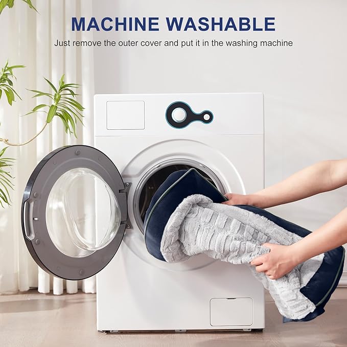 FURTIME Orthopedic Dog Bed for Medium Dogs - Washable Dog Sofa Beds Medium, Supportive Foam Pet Bed with Removable Washable Cover, Waterproof Lining and Nonskid Bottom, Navy Blue